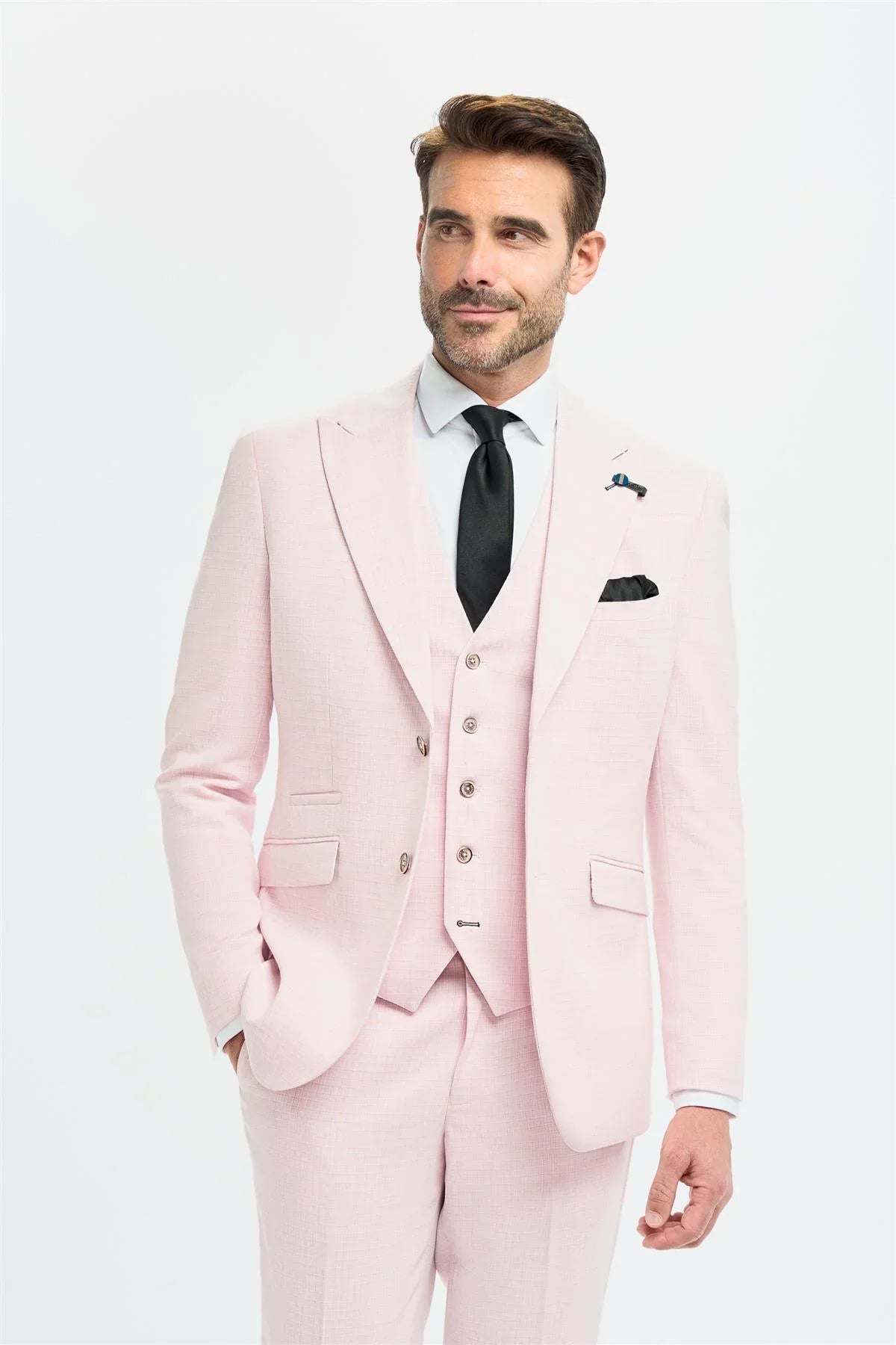3-dielny pánsky oblek – Cavani Tropez Mauve