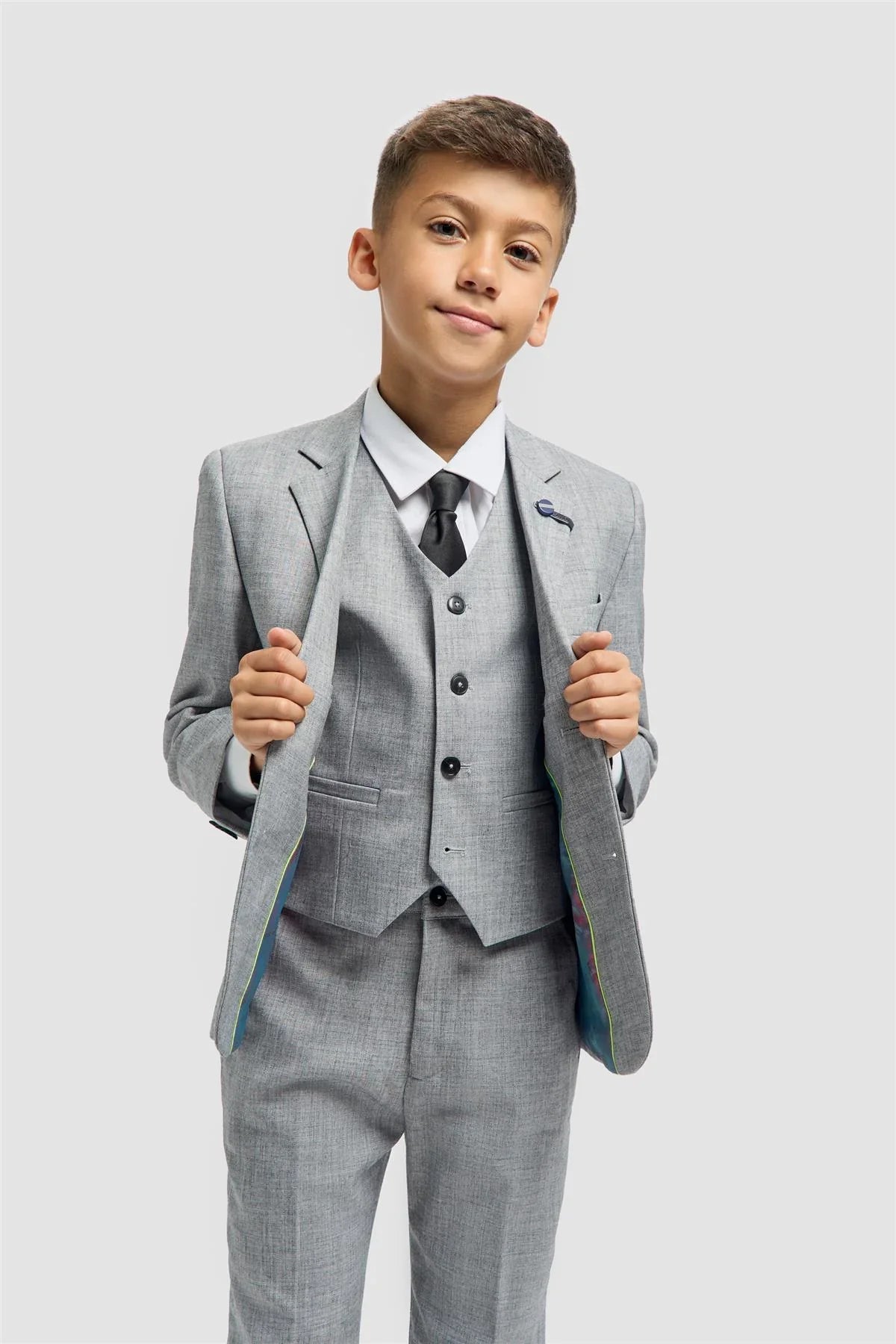 Trojdielny oblek pre deti – Malibu Grey