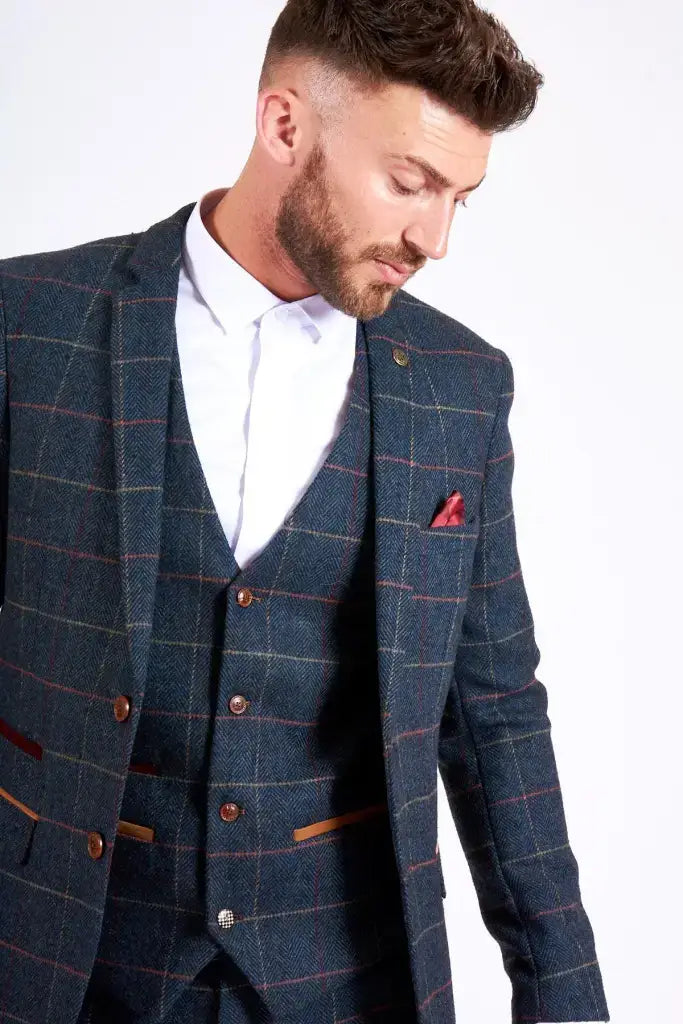 Trojdielny oblek Tweed Eton - trojdielny oblek