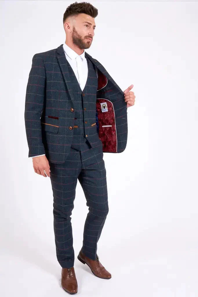 Trojdielny oblek Tweed Eton - trojdielny oblek