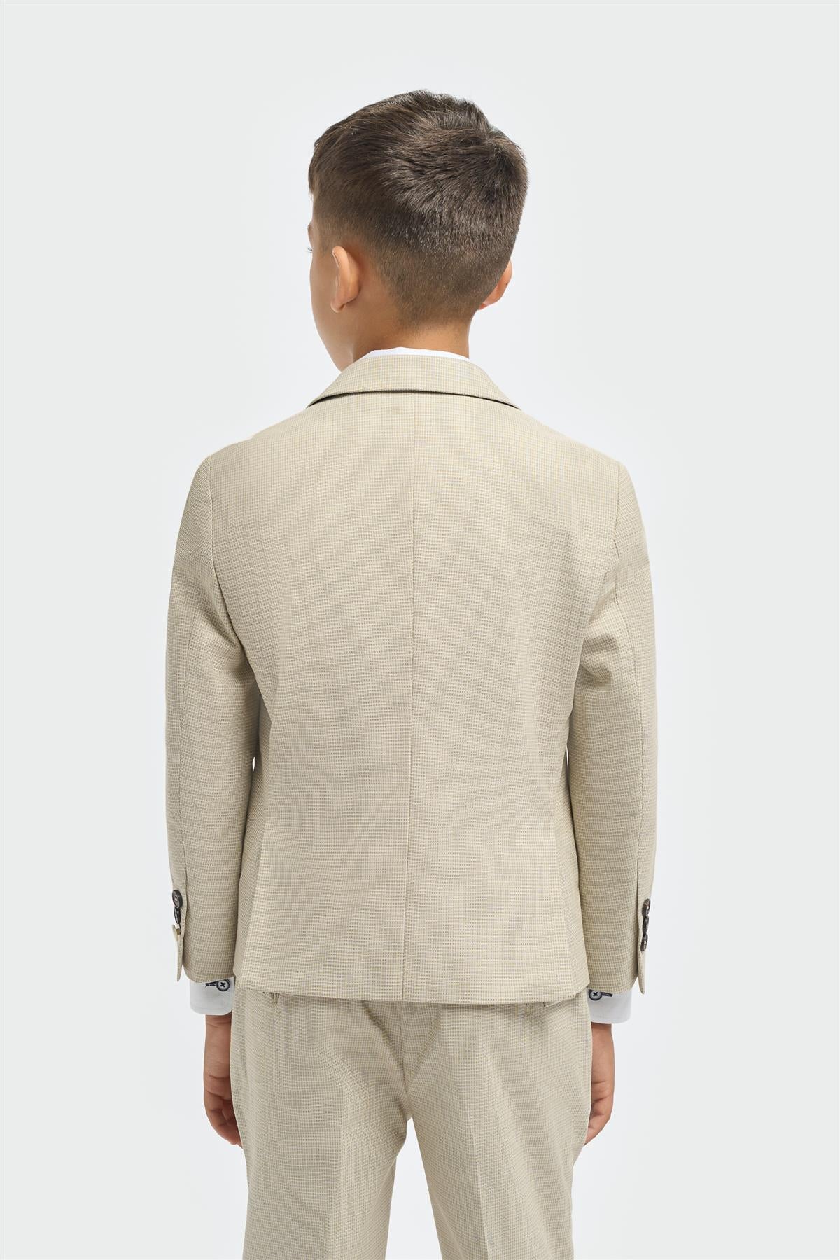 Trojdielny oblek pre deti – Hampton Beige