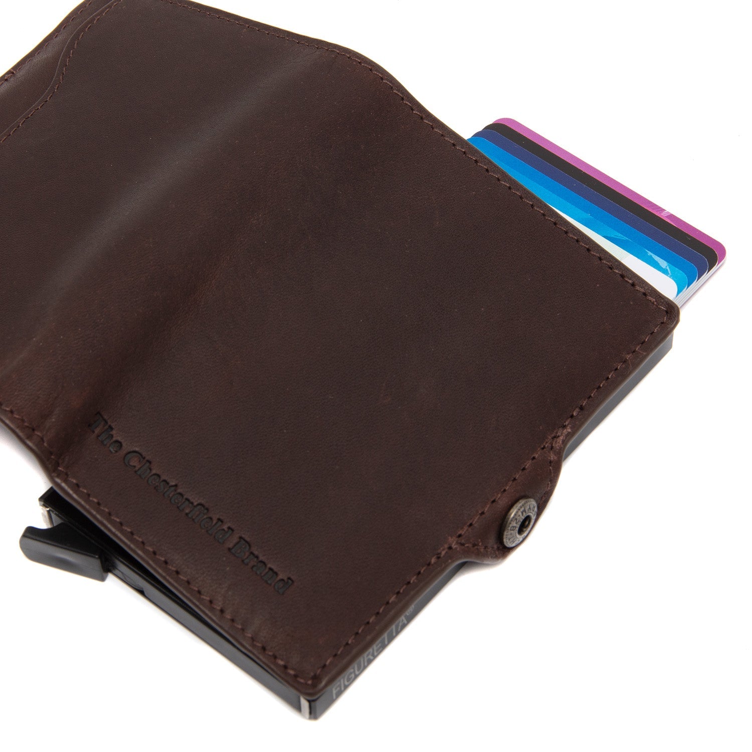 Kožený puzdro na karty - The Chesterfield Brand Francis Hnedá