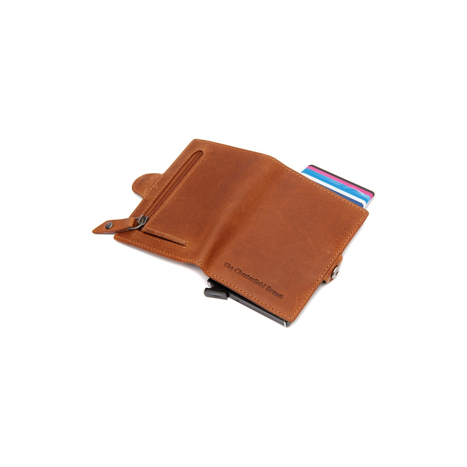 Kožený puzdro na karty - The Chesterfield Brand Lagos Kognac