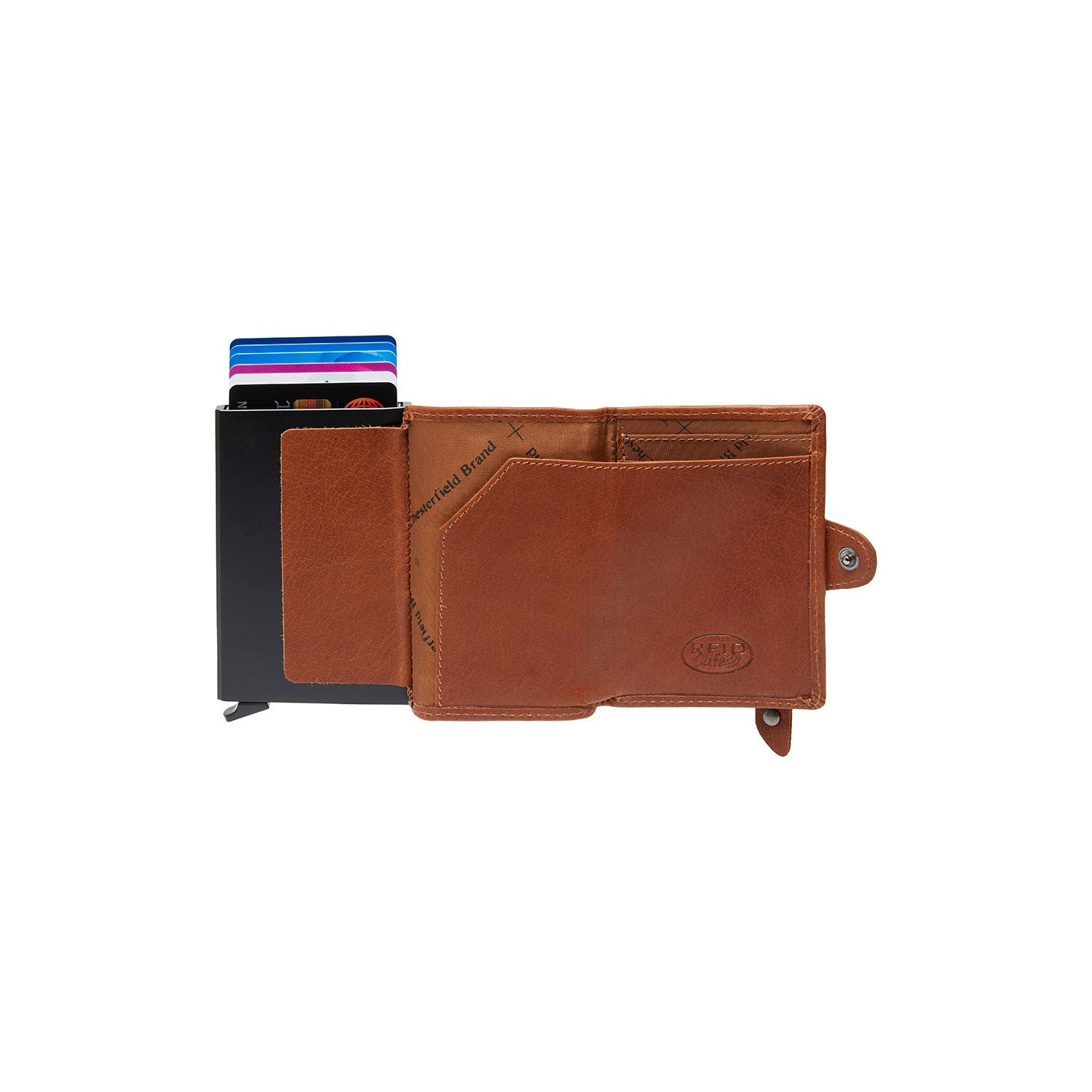 Kožený puzdro na karty - The Chesterfield Brand Baldwin Koňakové