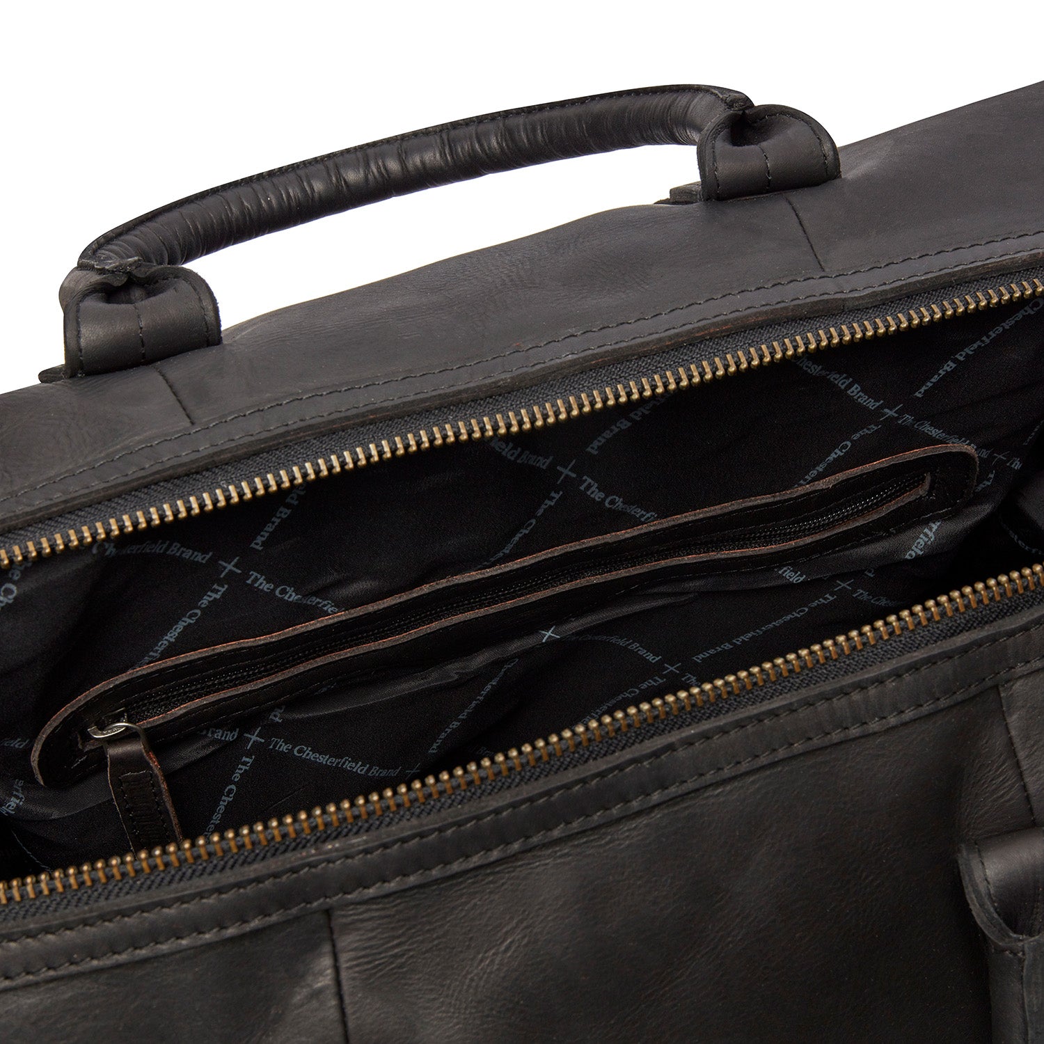Kožená víkendová taška - The Chesterfield Brand Portsmouth Black