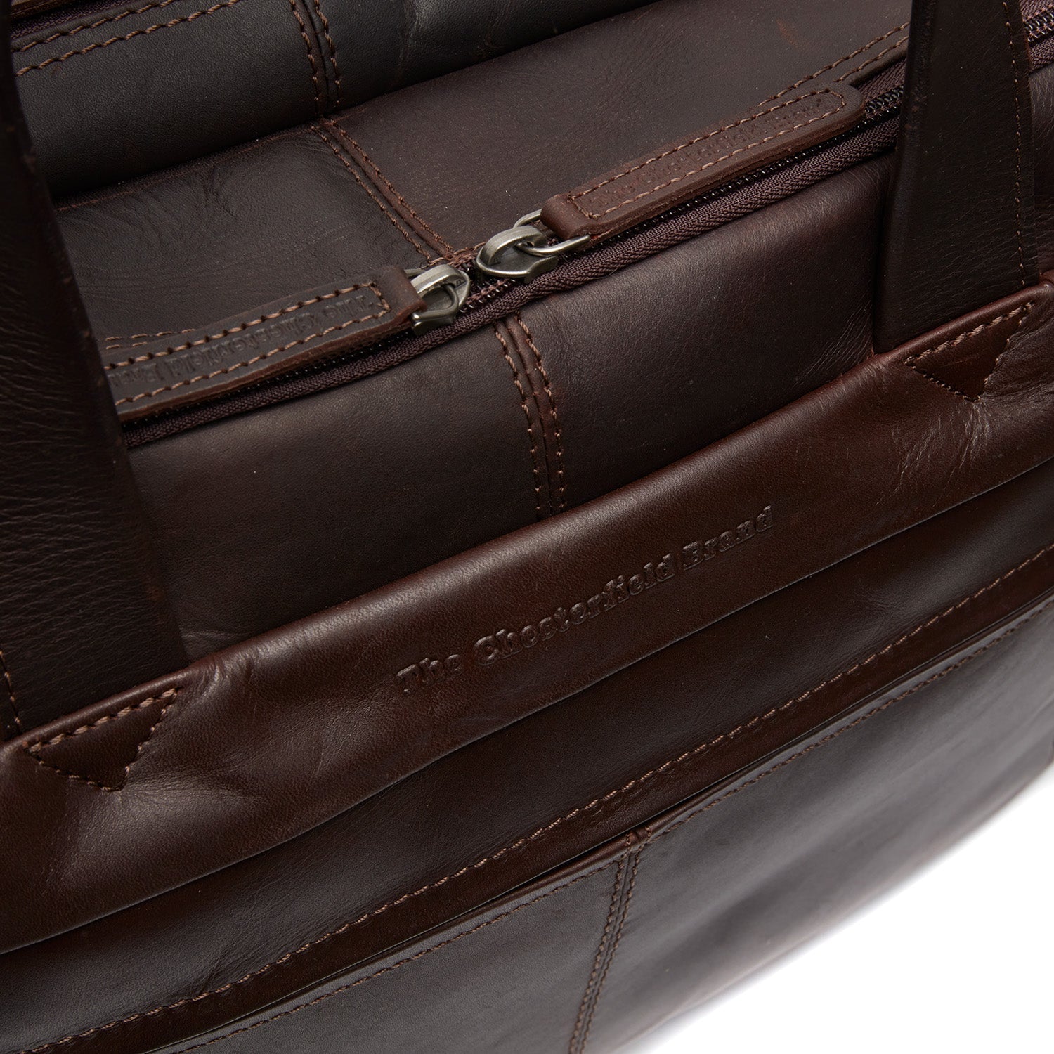 Kožená laptoptaska - The Chesterfield Brand Ryan Hnedá