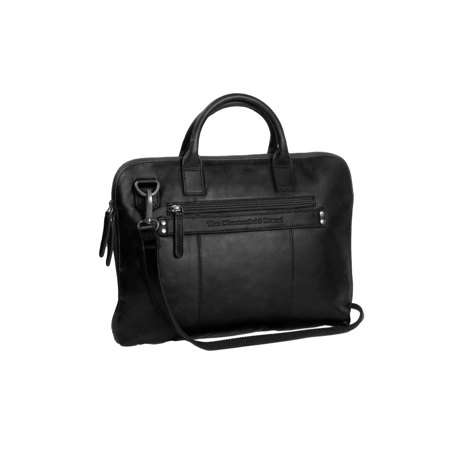 Kožená laptoptaska - The Chesterfield Brand Harvey čierna