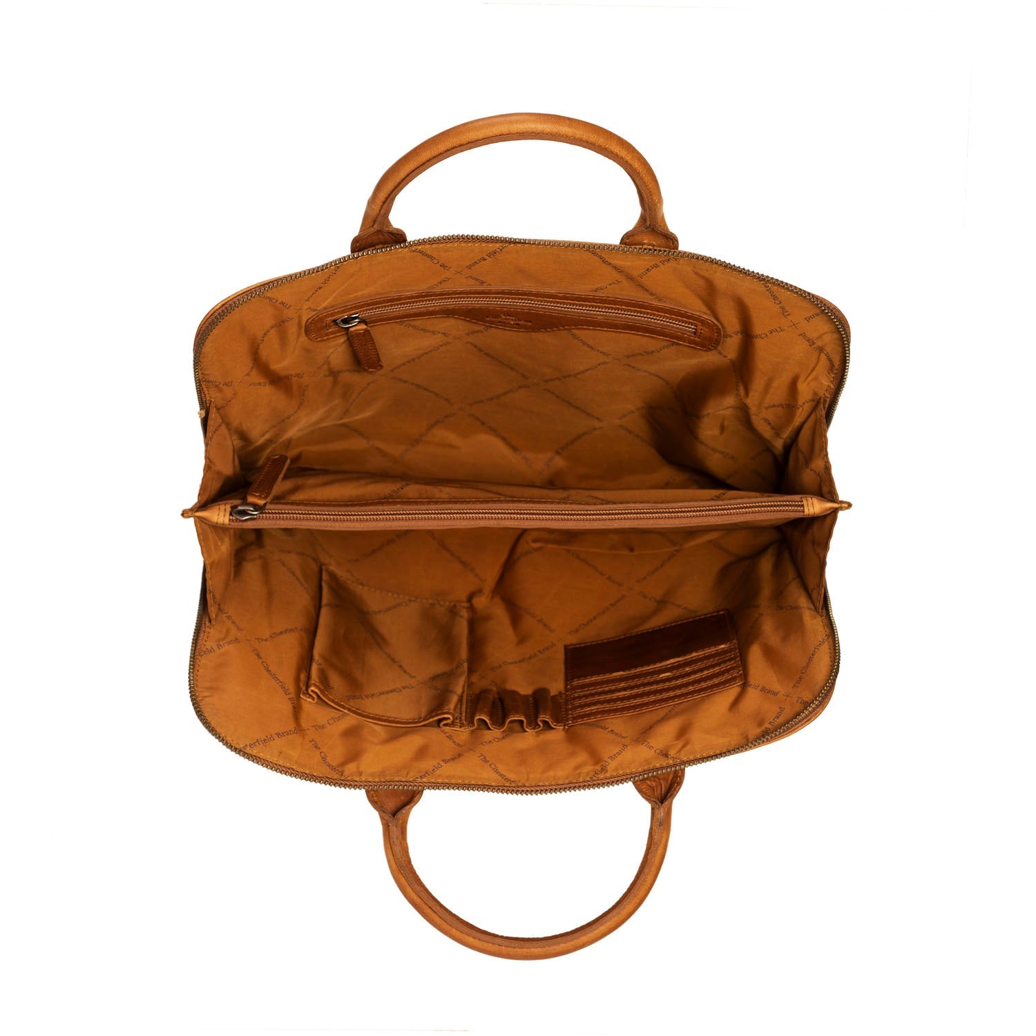 Kožená laptoptaska - The Chesterfield Brand Harvey Cognac