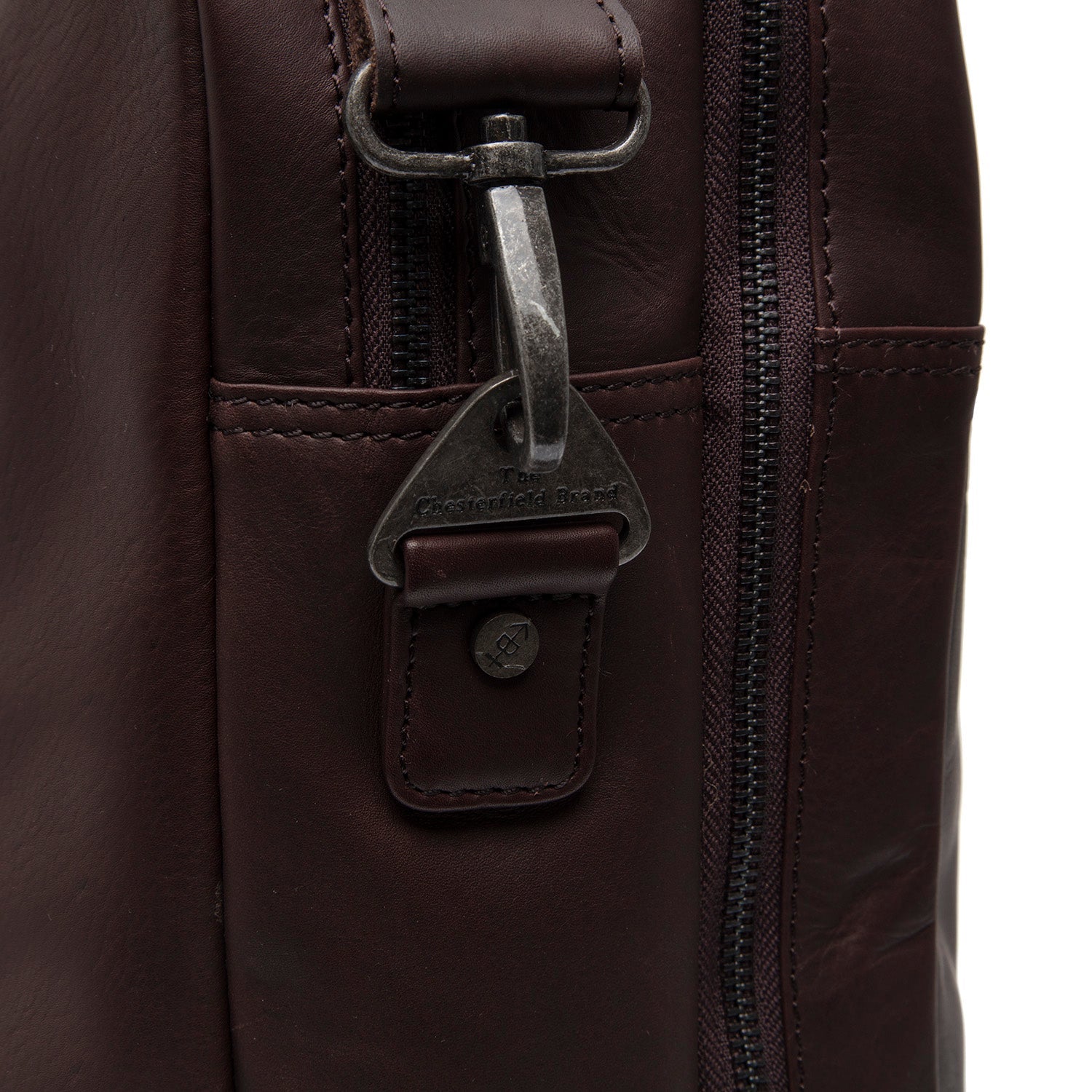 Kožená laptoptaska - The Chesterfield Brand Boston Hnedá