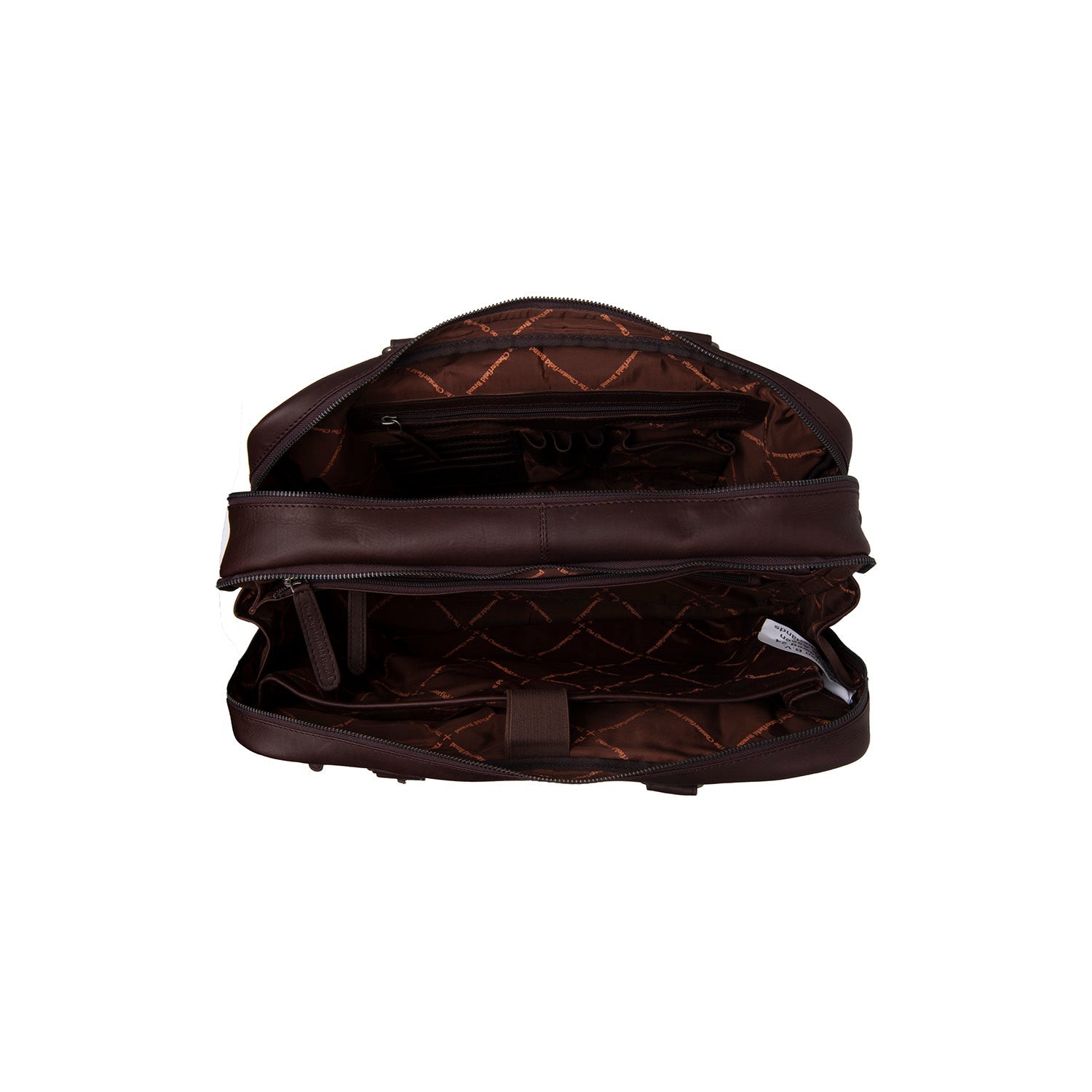Kožená laptoptaska - The Chesterfield Brand Boston Hnedá