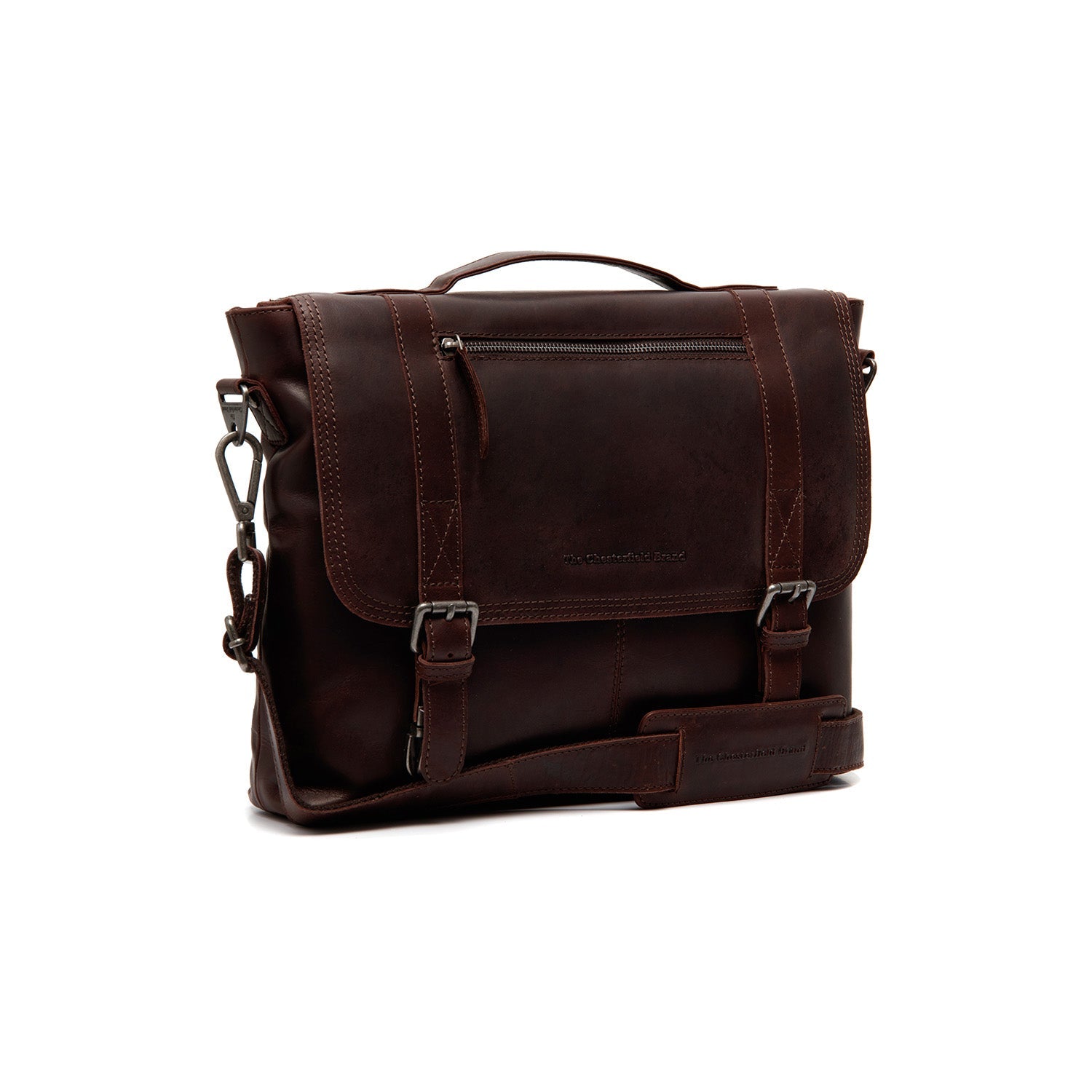 Kožená laptoptaska - The Chesterfield Brand Veneto hnedá