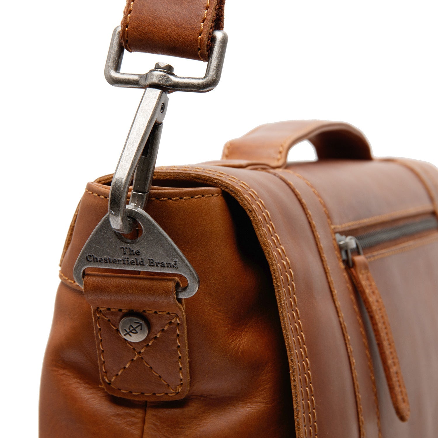 Kožená laptoptaska - The Chesterfield Brand Veneto Koňak