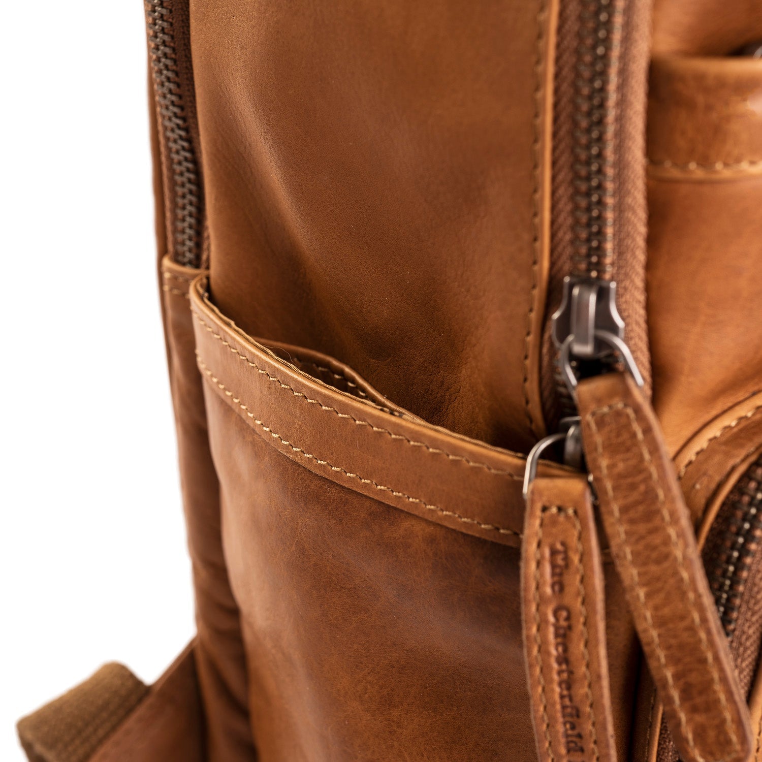 Kožený batoh - The Chesterfield Brand Austin Cognac