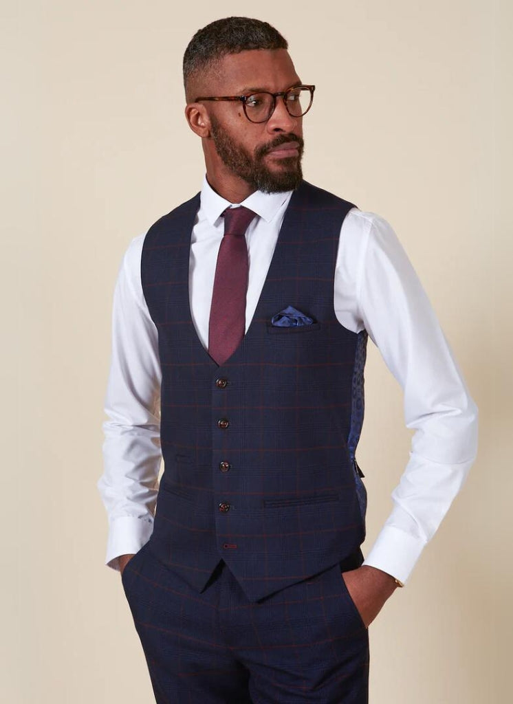 Marc Darcy - Gilet Navy Blue Edison Redline 