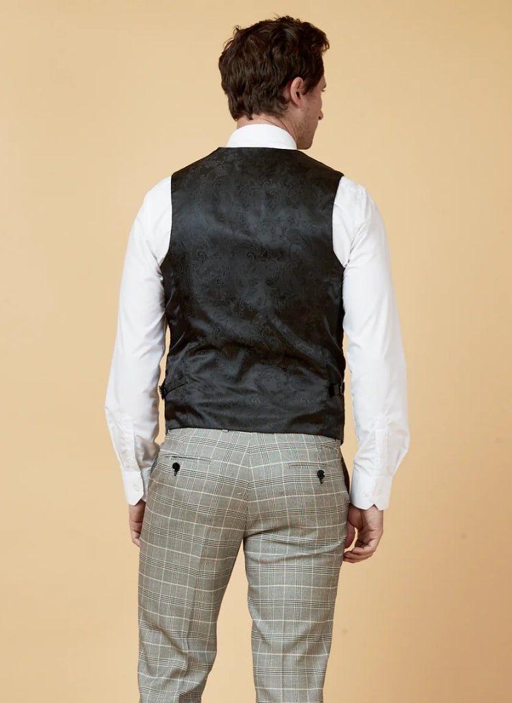 Marc Darcy - Gilet Ruitpatroon Ross Grey Check
