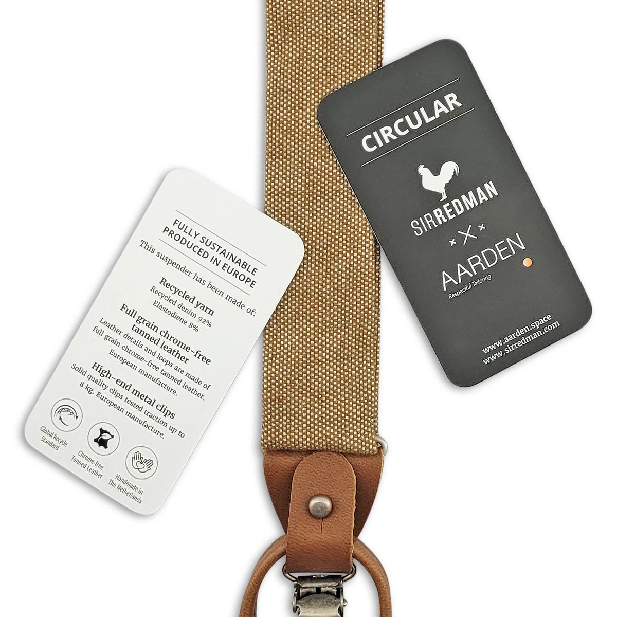 Bretels x Aarden Sustainable Stan brown - lichtbruin