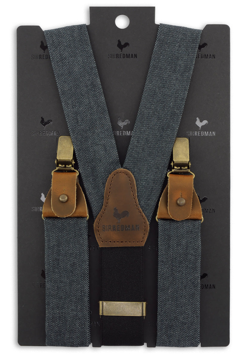 Traky Gentleman's – čierny denim