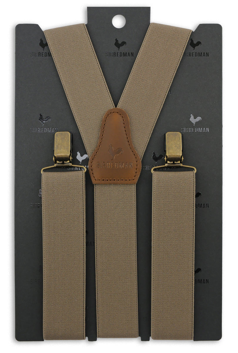 Traky Gentleman's – taupe elastický