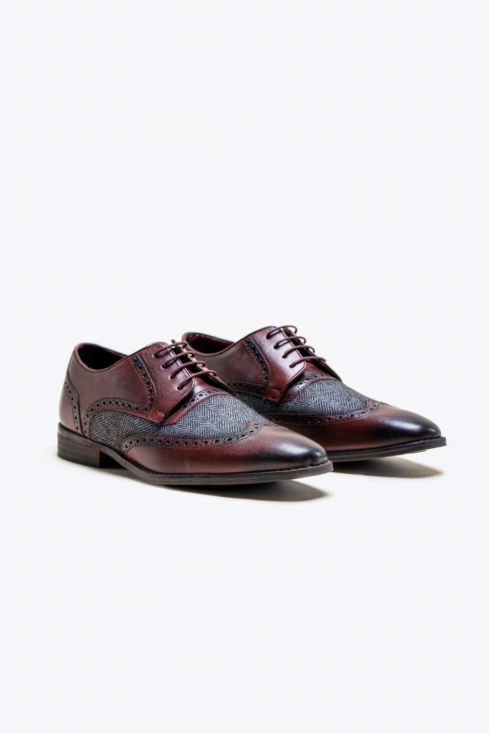 Cavani Faro Tweed Topánky Bordo