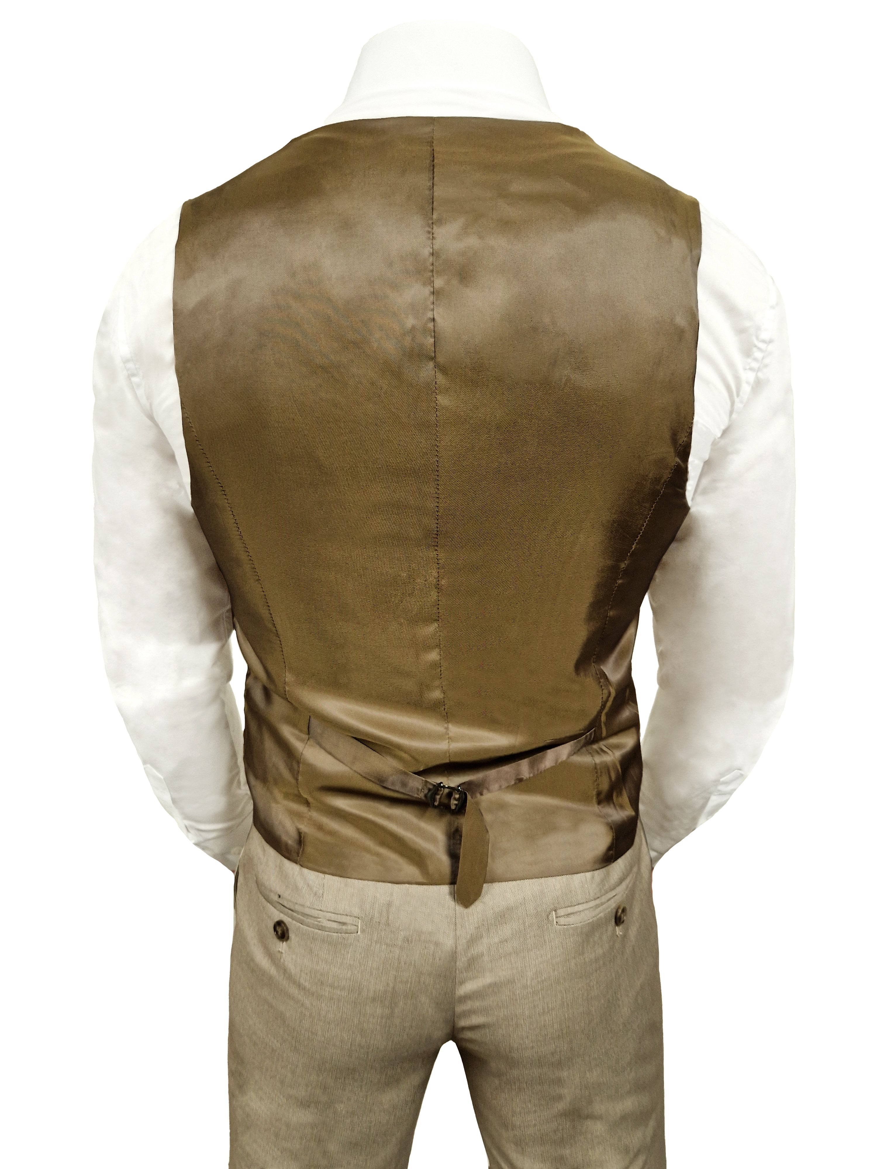 CASTLESON Major - Trojdielny pánsky oblek Beige