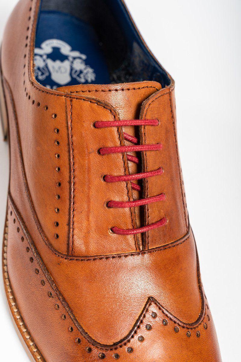Hnedé kožené topánky, Marc Darcy Carson, Wingtip brogue
