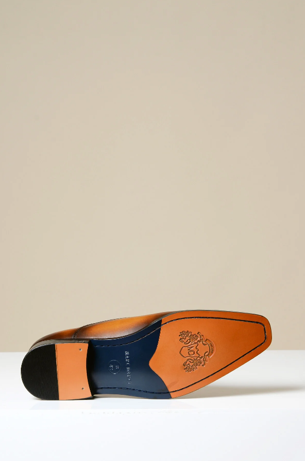 Hnedé kožené topánky, Marc Darcy Jake - Wingtip brogue