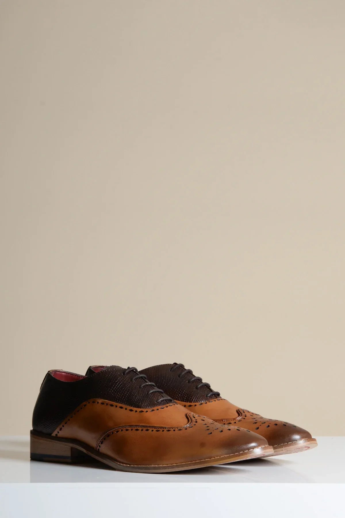 Hnedé kožené topánky, Marc Darcy Ryan - Wingtip brogue