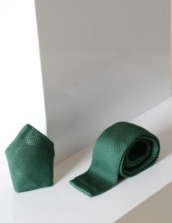 Kravata Marc Darcy Olive Green Knitted - pletený motýlik