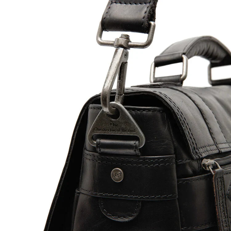 Kožená Laptoptaska - The Chesterfield Brand Imperia Čierna
