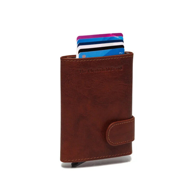 Kožený puzdro na karty - The Chesterfield Brand Mannheim Kognac