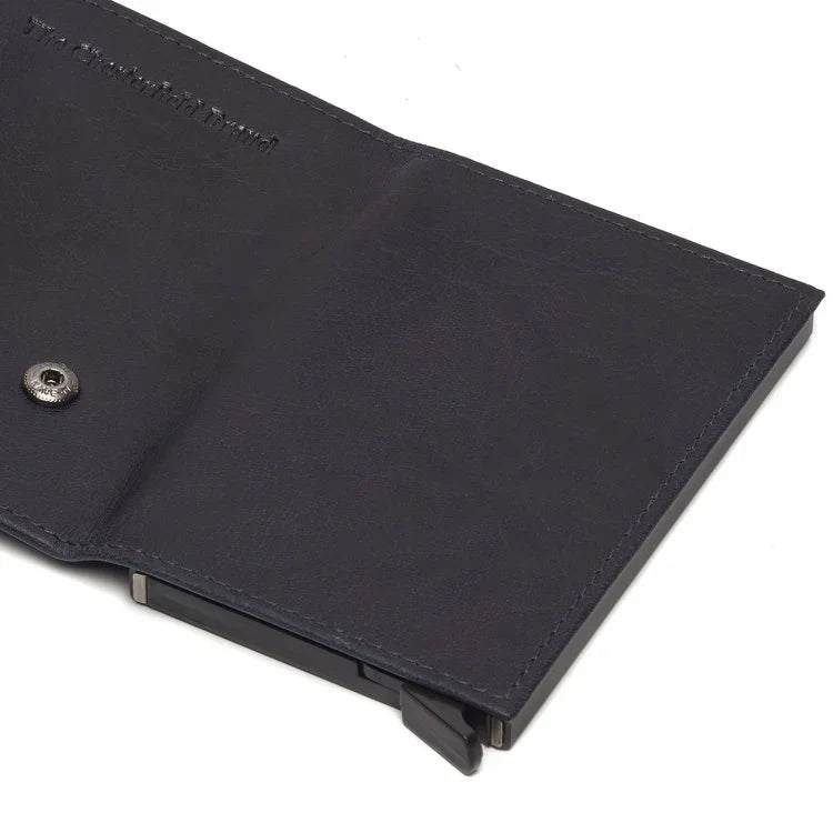 Kožený puzdro na karty - The Chesterfield Brand Mannheim Námornícka modrá