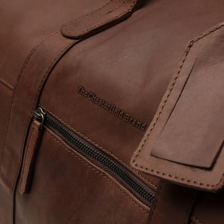 Kožená víkendová taška - The Chesterfield Brand Portsmouth Hnedá