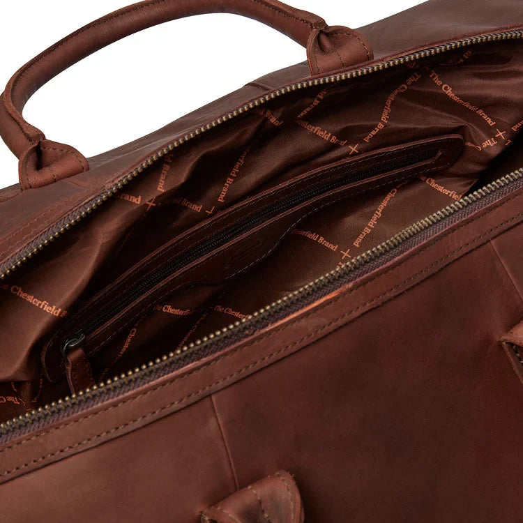 Kožená víkendová taška - The Chesterfield Brand Portsmouth Hnedá