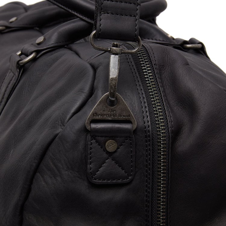 Kožená víkendová taška - The Chesterfield Brand Melbourne Čierna