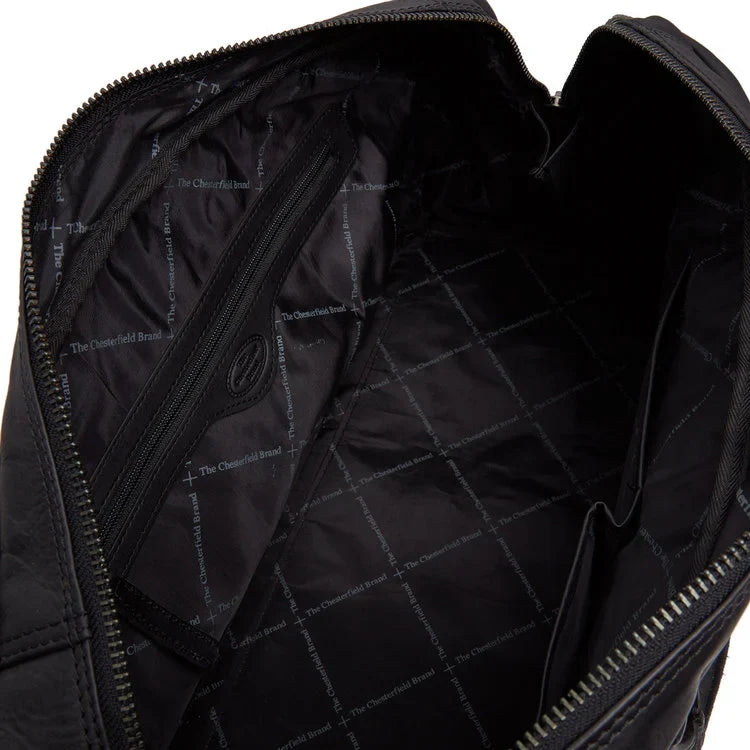 Kožená víkendová taška - The Chesterfield Brand Melbourne Čierna