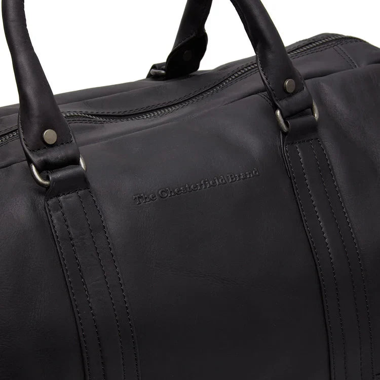 Kožená víkendová taška - The Chesterfield Brand Melbourne Čierna