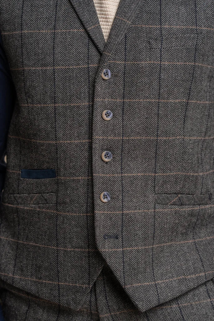 Oblek Peaky Blinders Grey Navy Suit 3-Dielny oblek Sako Gilet en