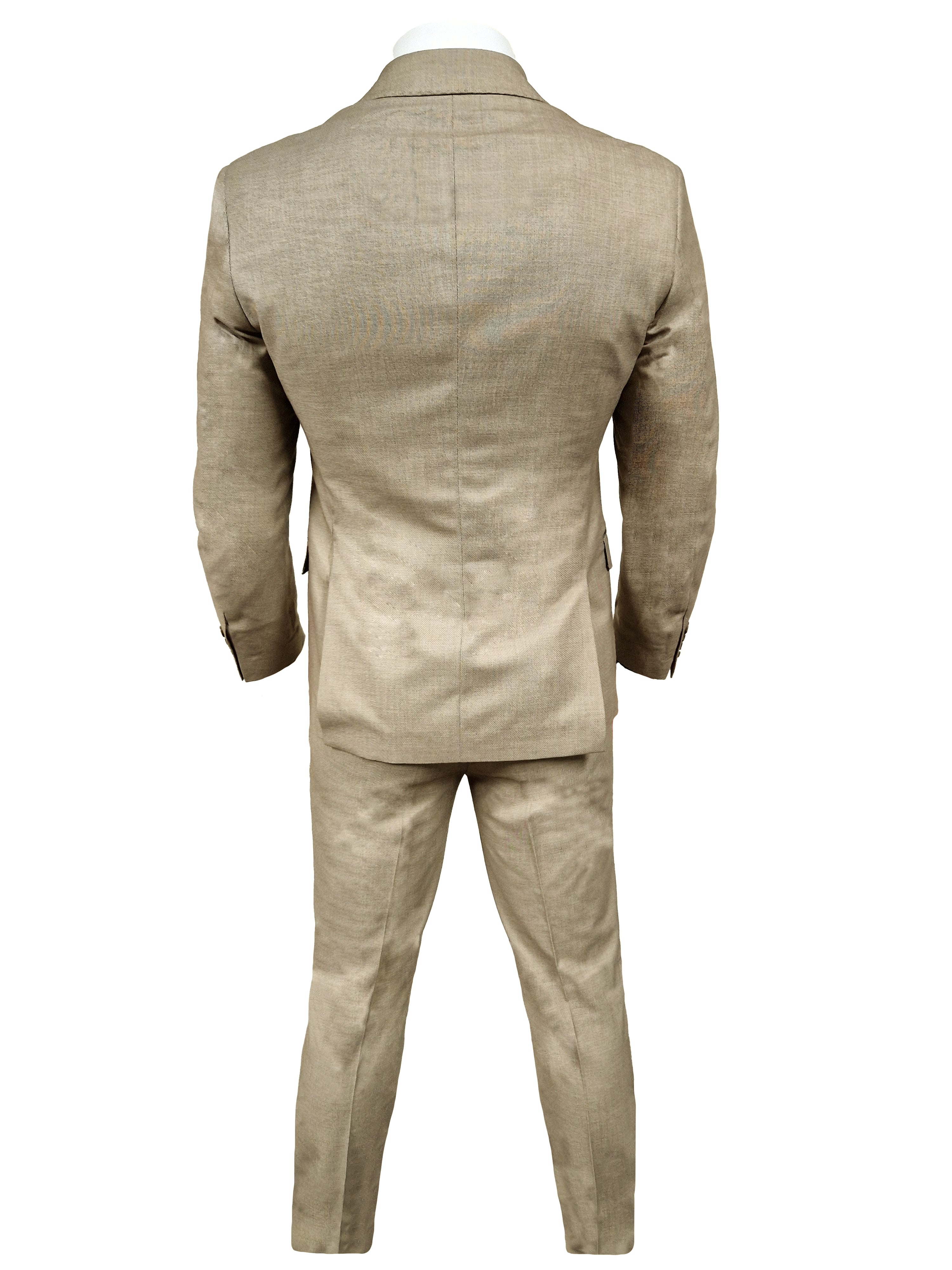CASTLESON Major - Trojdielny pánsky oblek Beige