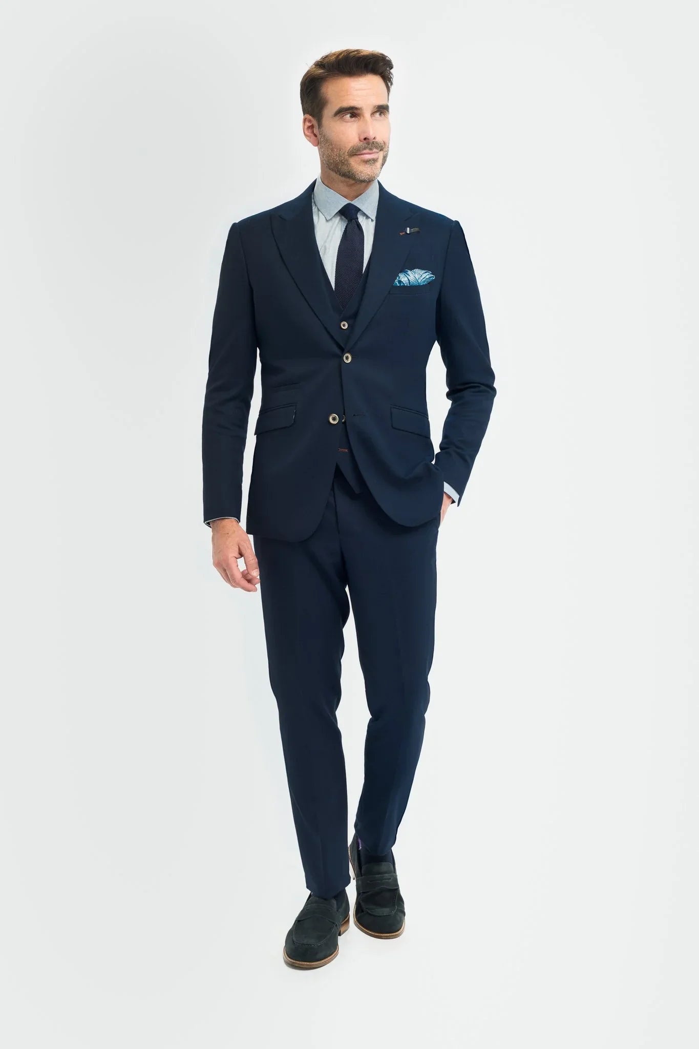 3-dielny pánsky oblek – Cavani Tropez Navy